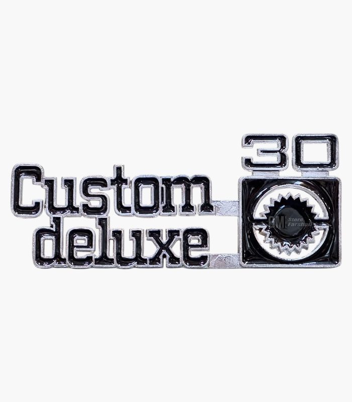 آرم کاستوم دلوکس 30 فلزی ایرانی آرم کاستوم دلوکس آرم وانت کاستوم آرم بلیزر وانت آرم CUSTOM DELUXE